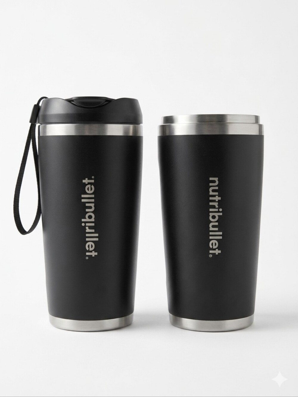 2 NutriBullet Flip Replacement Insulated Tumbler Cups Only (No Blender)